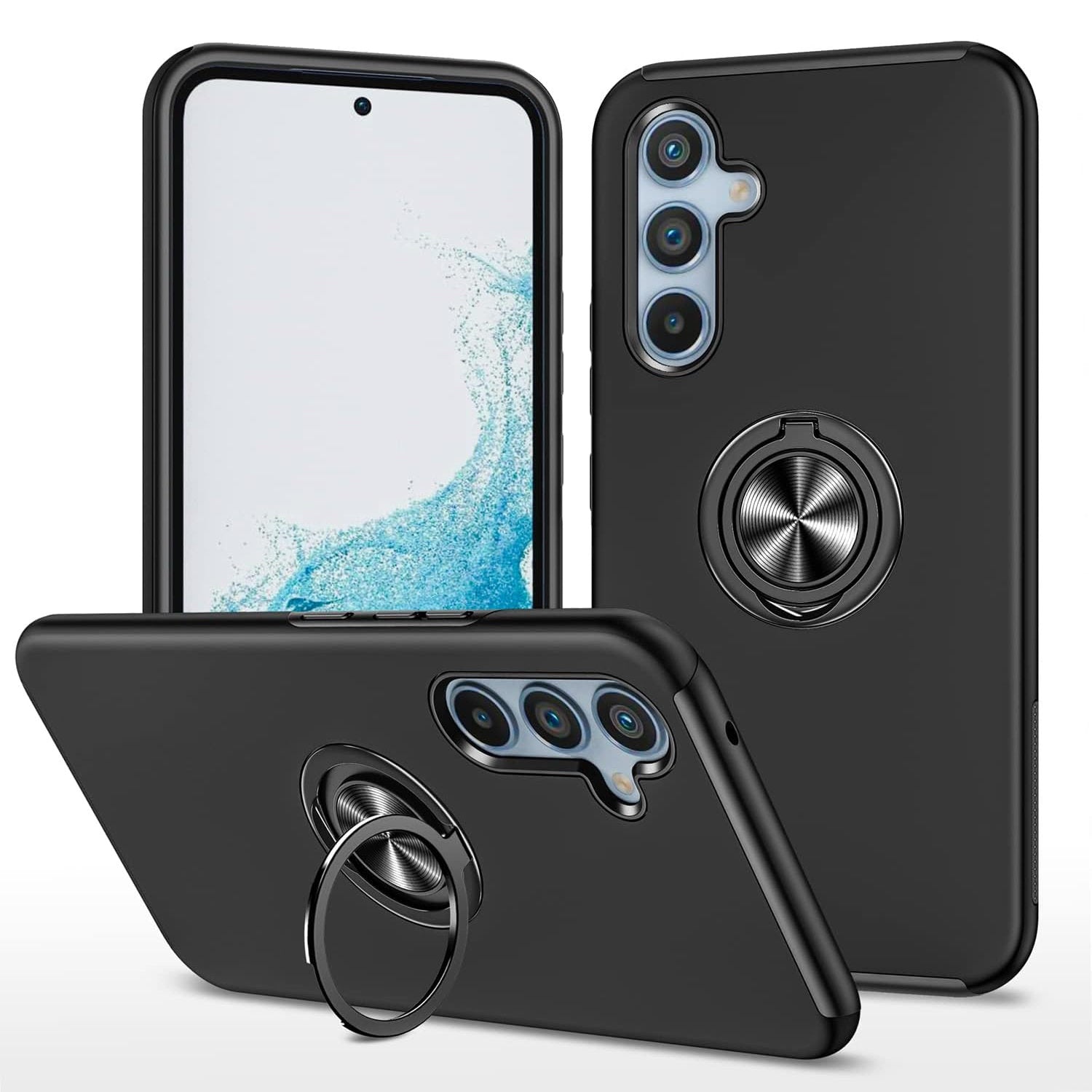 Coque hybride magnétique invisible avec anneau pour Samsung Galaxy A13 5G / A04S Coque hybride magnétique invisible avec anneau pour Samsung Galaxy A13 5G / A04S